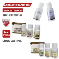 [READY STOCK] 3IN1 AROMATHERAPHY ESSENTIAL OIL