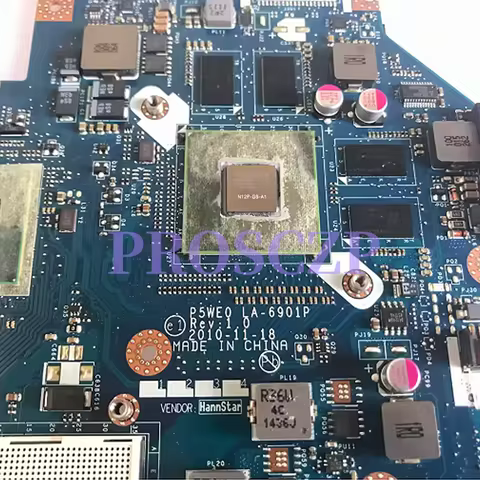 LA-6901P P5WE0 For ACER Aspire 5750 5750G Laptop Motherboard MBRFF02005 HM65 DDR3 UMA Complete test 