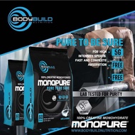 BodyBuildNutrition 100% USA MonoPURE® Creatine Monohydrate 300 g (60 Serving) เพิ่มขนาดกล้าม ความแ