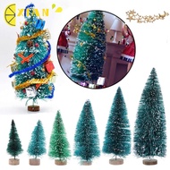 XIANS Mini Pine DIY Xmas Ornaments Doll House Garden Miniature Trees