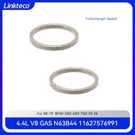 Engine part 2pcs Exhaust Manifold Turbocharger Gasket Fit 4.4 L V8 N63B44 For 08-19 BMW 550I 650I 75