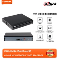 DAHUA NVR 4/8/16 Channel POE Network Video Recorder Support 4K/2K/8MP/5MP/3MP/1080P PoE Camera