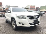 【FB搜尋阿新夢想中古車】2008年 TIGUAN TSI 2.0白 黑內裝頂33 汽油