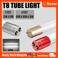T8 4Ft or 2Ft LED Fluorescent Light, Lampu Kalimantang Panjang Pendek Wall Ceiling Lighting Mentol S