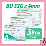 [Bundle of3] BD Ultra-Fine PRO 32G 4mm Pen Needles 100pcs *3box