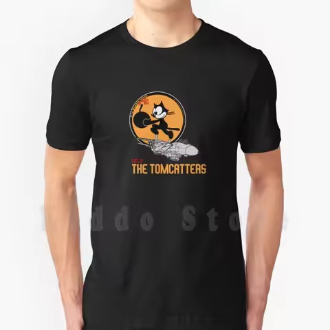 F-14 Grumman Tomcat Vf-31 The Tomcatters T Shirt Cotton Men DIY Print Cool Tee F 14 F14 Grumman Tomc