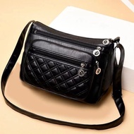 潮玩！新款2025新款包包时尚中年女士单肩斜挎包女包软皮斜背包妈妈包婆婆包New 2025 New Bag Fashion Middle-aged WomenDO