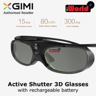 XGIMI Active Shutter 3D Glasses with Built-in Rechargeable Battery for DLP-Link 3D Projector with LC