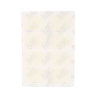 Mouthpiece Patch Pad Cushion for Soprano Alto Tenor Saxophone Clarinet White 0.3mm Small Oval
