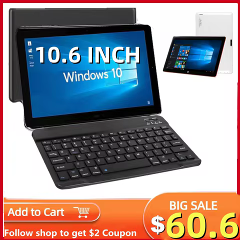 10.6 INCH Ezpad C24S Windows 10 Tablet PC 2GB RAM 32GB ROM Z3735F 32 Bit 1366 x 768 IPS Screen 6600m