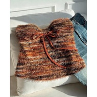 Women's Y2k Colorful Striped Bow Decor Fashion Tube Top