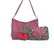 TREND กระเป๋าสะพายข้าง/กระเป๋าถือ หนัง PU รุ่น CHERRY BABY (มี 3 สี) | กระเป๋าแฟชั่น ผู้หญิง