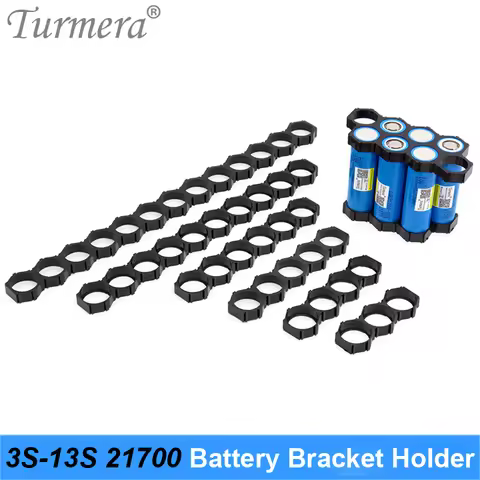 Turmera 10Piece 21700 Lithium Battery Holder Bracket 21700 Spacer 3S 4S 5S 6S 10S 13S Assemble for 3