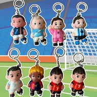 Soft Keychain "Footballer" ️ Fun To Squeeze And Relieve Stress Beautiful And Sharp Patterns (Messi R