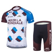 Pro Team AG2R Cycling Jersey Bicycle Clothing Short Sleeve set