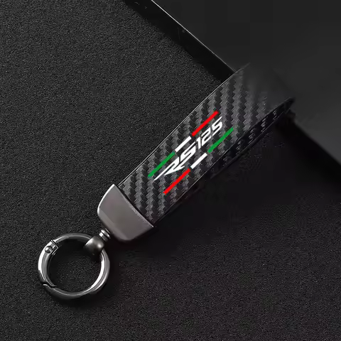 For Aprilia RS125 RS 125 ApriliaRS125 leather motorcycle keychain motorcycle accessories