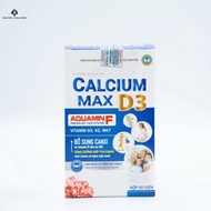 Canxi Hữu Cơ Calcium Max D3 - Canxi Từ Tảo Biển Đỏ Cho Cả Gia Đình + Vitamin D3 K2 - Hộp 60 viên