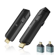 2024 Newest Wireless HDMI Transmitter and Receiver 4K, Portable Wireless HDMI Extender Kit 100FT, Pl