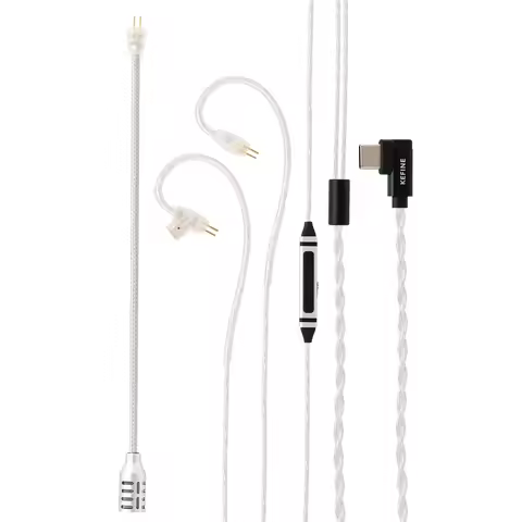 Kefine Gaming Cable for HiFi Wired Earphone Type C USB +Boom Mic+Volume Control Detachable