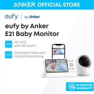 eufy by Anker Security Baby Monitor E21 with 4K UHD Camera, 8X Zoom, Hybrid Wi-Fi and No Wi-Fi Conne