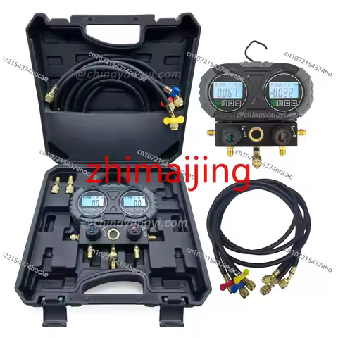 Digital HVAC Manifold Gauge Set for R134A/R410A/R1234YF/R290/R600