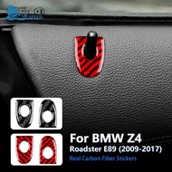 AIRSPEED For BMW Z4 E89 2009-2017 Black Carbon Fiber Sticker Car Door Lock Circle Ring Cover for E89