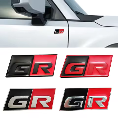 Auto Sticker Gr Logo Embleem Badge Decals Voor Toyota Hv Yaris Rz Rc Rs C-HR Corolla Prius Harrier C