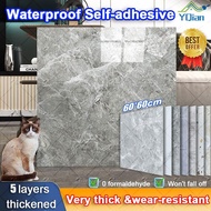 [HOT]60X60CM PVC Floor Sticker Marble Tiles Self Adhesive Lantai Vinyl Flooring Mozek Lantai Tikar G