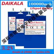 3.2V 100AH Lifepo4Lithium Iron Phosphate Battery PackDIY 12V 24V 36V 48VElectric Car
