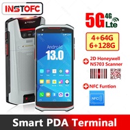 5G LTE PDA Scanner Terminal Android 13 Rugged Data Collector 6+128GB WiFi Bluetooth GPS NFC IP66