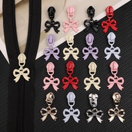 1/2/4Pcs Detachable Bow Zipper Head - Universal Zipper - for Clothes Jacket Bags Purse Pocket - Fix 