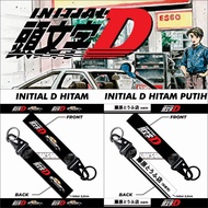 GANTUNGAN FULL PRINT INITIAL D STRAP KEYCHAIN