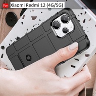 Xiaomi Redmi 12 4G 5G Rugged Thick TPU Shockproof Case Cover Back Soft Mobile Phone Casing