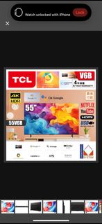 TCL 55” V6B 4K Google TV 高清智能電視 2024