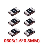 CHIP 20PCS 0603 0.05A 0.1A 0.2A 0.25A 0.35A 0.5A 0.75A 1A 1.5A 2A 3A 6V 12V 24V 30V PPTC Self-Recove