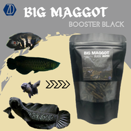 MAGGOT KERING PREMIUM BLACK PAKAN IKAN CHANA BLACK GALAXY BLACK WS ARWANA OSCAR KOKI