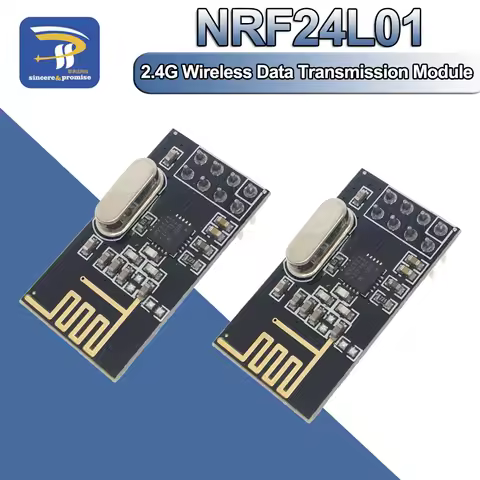 2PCS NRF24L01 2.4GHz 2Mbit/s Wireless Data Transmission RF Transceiver Module Board 1.9-3.6V For Ard