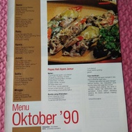 Booklet masakan majalah femina lawas edisi Oktober 1990