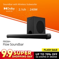 PRISM+ Flow 2.1ch Soundbar with Dolby Audio | 240W | Wireless Subwoofer | Wireless Music Streaming |