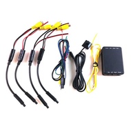 360 Degree Panoramic Car Camera Control Switch Reversing Video 4-Channel Converter Rearview System