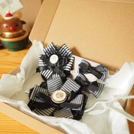 聖誕禮物 限量版 手作嬰兒女童彈性髮帶髮夾髮夾頭飾三件裝