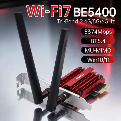 Fenvi WiFi 7 BE5400 MT7925 PCIE Wireless WiFi Card Tri-Band 6G/5G/2.4Ghz 802.11be Bluetooth 5.4 for 