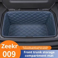 For Zeekr 009 Front Cabin Leather Storage Mat Full Coverage Protective Mat Trunk Gashir Trunk Gasket