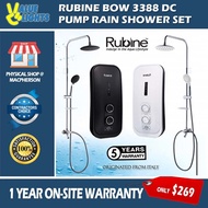 Rubine Bow 3388 Instant Water Heater with Inverter DC Pump Rain Shower Set RWH-3388