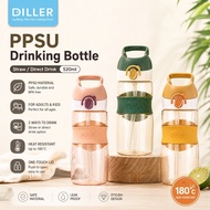 Diller PPSU Drinking Bottle-Straw/Direct Drink 520ml