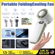Fan Portable Turbo Fan High Speed kipas mini Foldable Hand fan cooler 199 Level LED Display 30H 1000