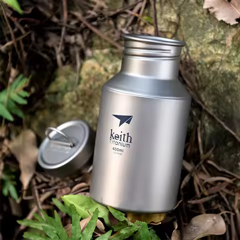 Keith Ti3030 Titanium Sports Water Bottle Ultralight Leakproof Outdoor Camping Hiking Bicycle Kettle