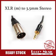 XLR Male to Stereo 3.5mm AUDIO CABLE (high quality)