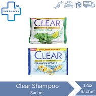 Clear Shampoo Sachet Antiketombe -  Menthol Segar dan Perawatan Komplit | Clear Sampo Saset - Clear 