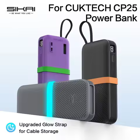 SIKAI Silicone Case For CUKTECH CP25 20000mAh 55W PowerBank Two-Way Fast Charge Self Portable Powerb